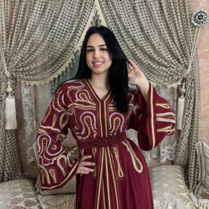 Takchita Bordeaux Brodée